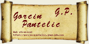 Gorčin Pantelić vizit kartica